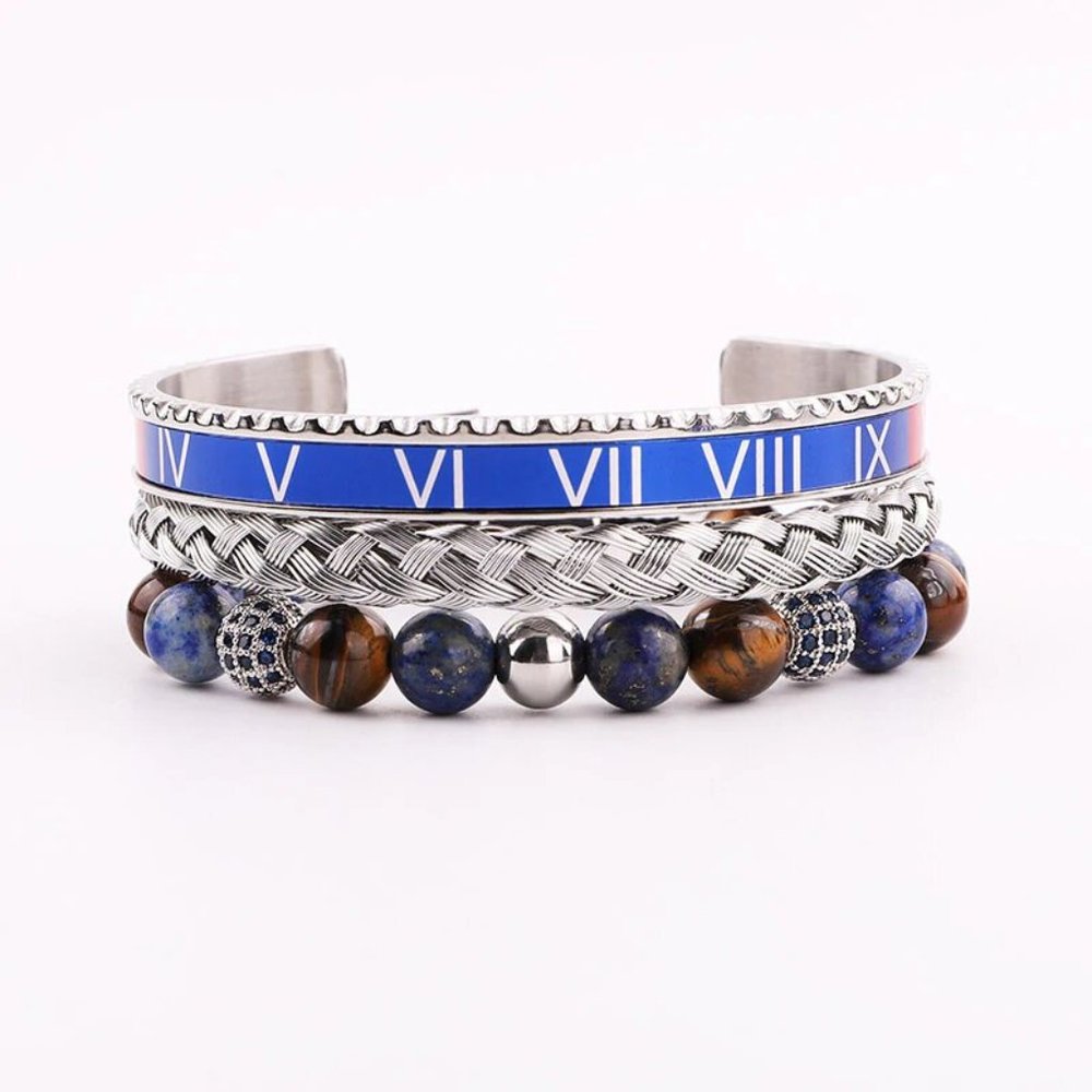 Stainless Steel Man Bracelet Set